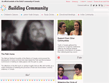 Tablet Screenshot of building-community.ca